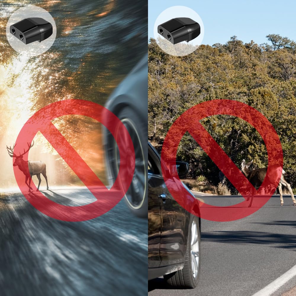 10 Pezzi Fischietto di Cervo per Auto, Fischietti di Animali per Veicoli con Corna ad Ultrasuoni, Evita Collaudi a Lunga Distanza, Dispositivi di Cervi di Fischio per Camion Moto e Auto