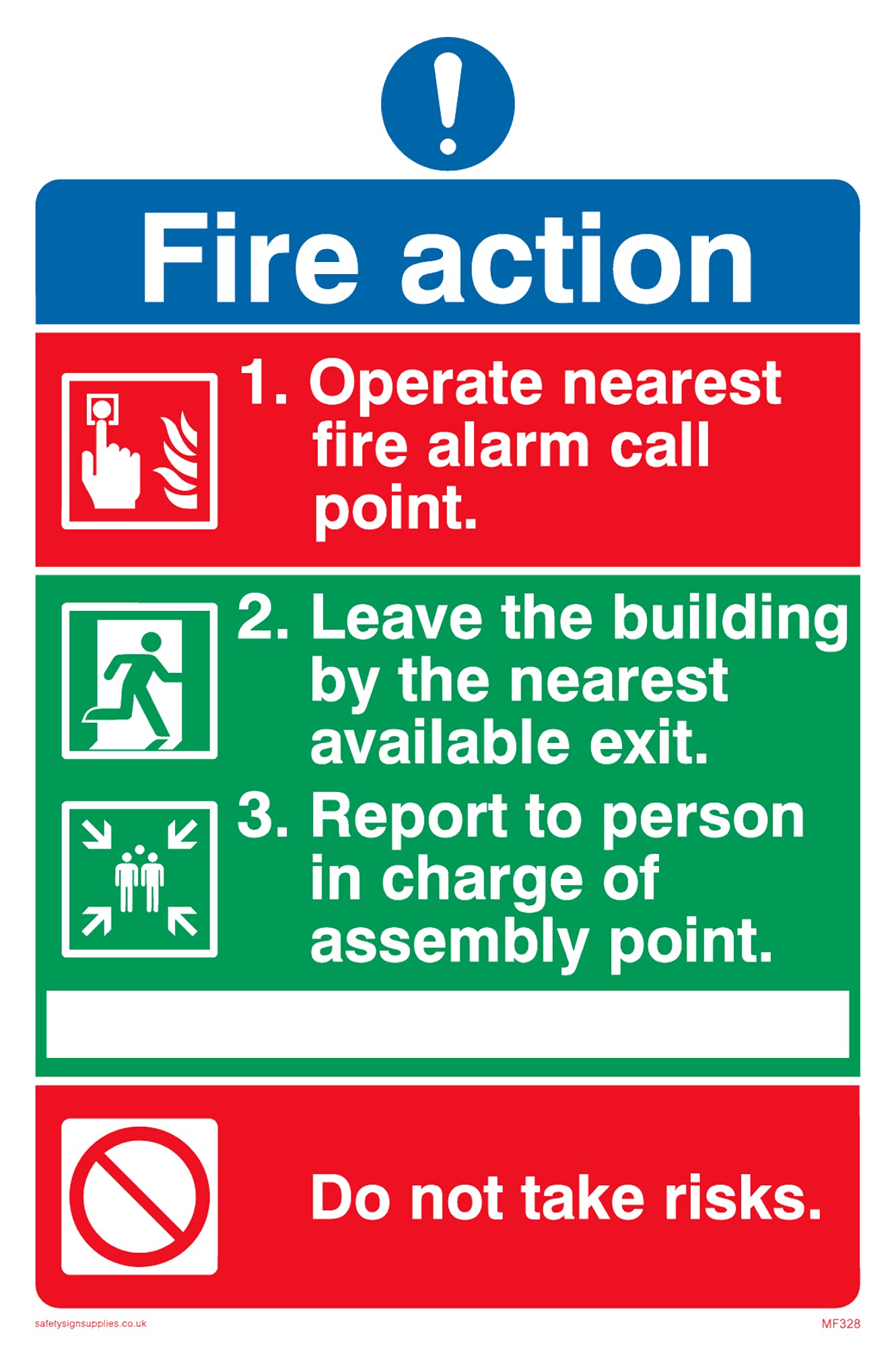 Pack of five - Pictorial Fire Action No Lifts Sign - 100x150mm - A6P