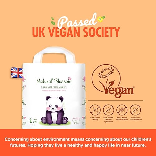 Miniatura 4 de Pantalones de pañales fáciles de tirar  Talla (4) 2T-3T (20-31 libras)  96 unidades (24 paquetes de 4 unidades)  Veganos, súper suaves,