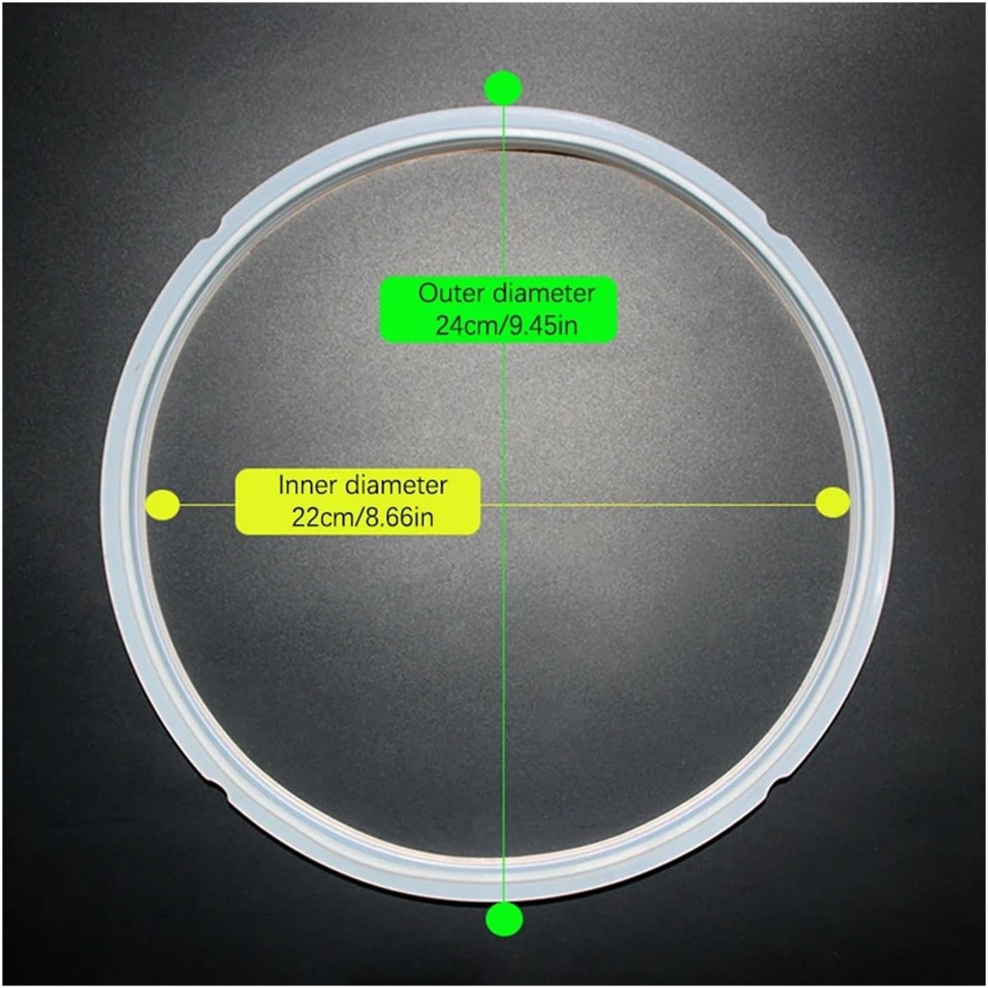 18/20/22/24cm Gasket Cooker Lid Sealing Ring Pressure Replacement For 2-6L Gaskets(24CM)