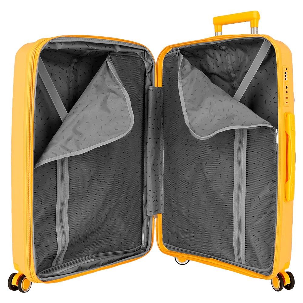 Movom Inari Maleta de Cabina, Equipaje, Interior con Dos Compartimentos, Fabricada en Polipropileno, un Material Resistente y Ligero, 4 Ruedas 360 Cierre TSA, De Joumma Bags