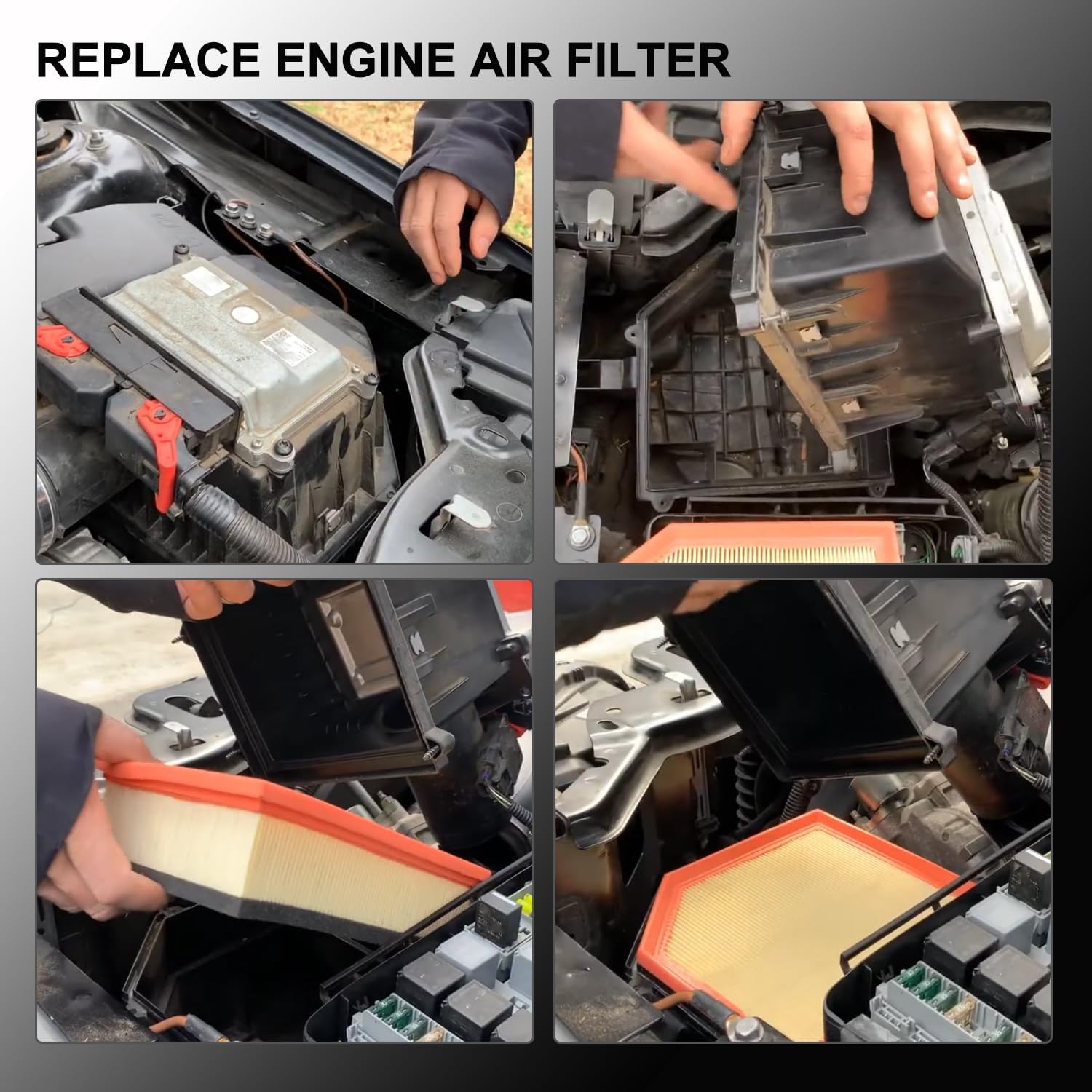 30680293 Engine Air Filter and 30630752 Cabin Air Filter Set Fit For 2007-2014 Volvo XC90 L6 3.2L