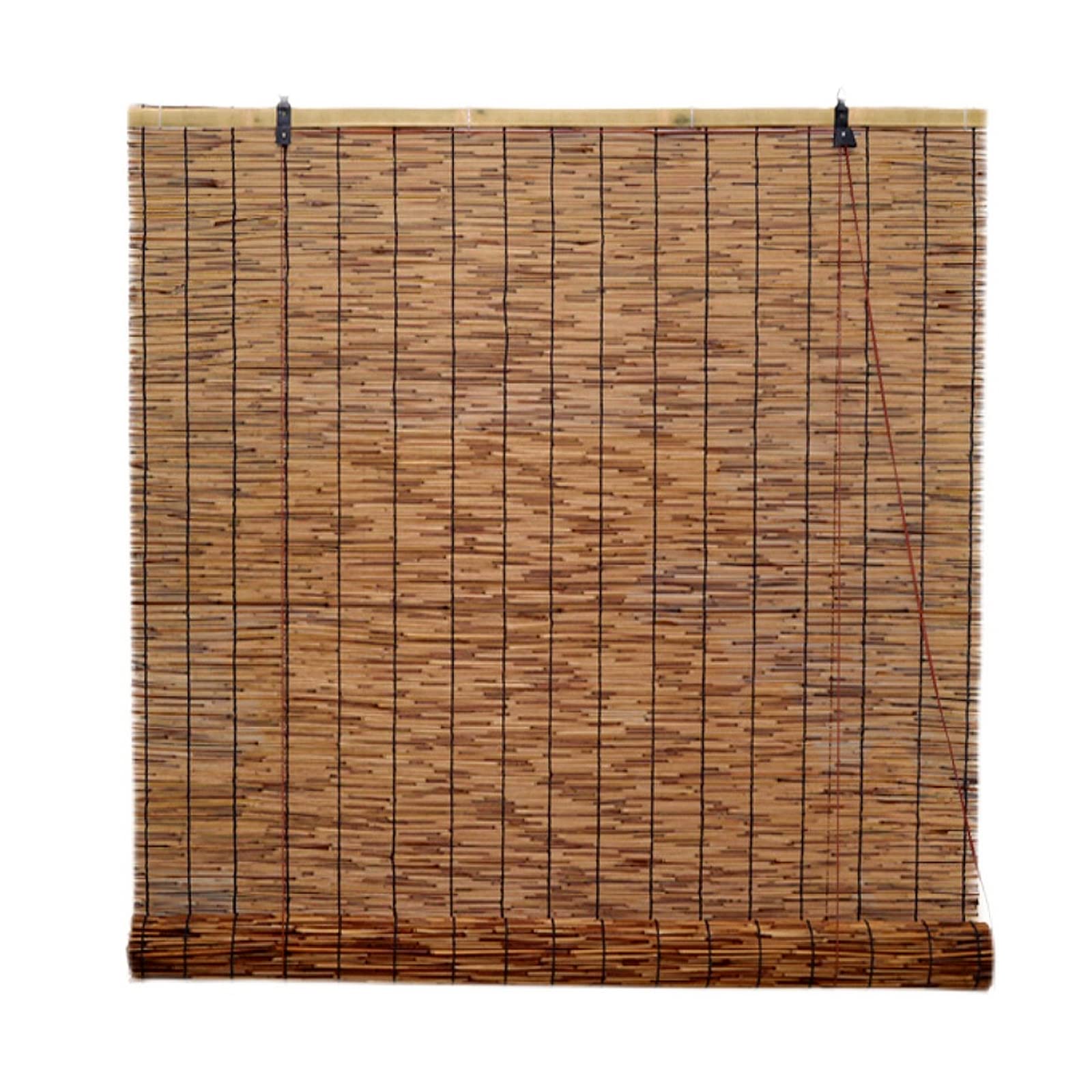 Riet Schutting Met Bamboe Palen Afrasteringsmaterialen Voor Een Schutting Of Een Dak Een Idee Voor Een Achtergrond Of Behang Over Natuurlijke Producten Of Goederen 166373 3218