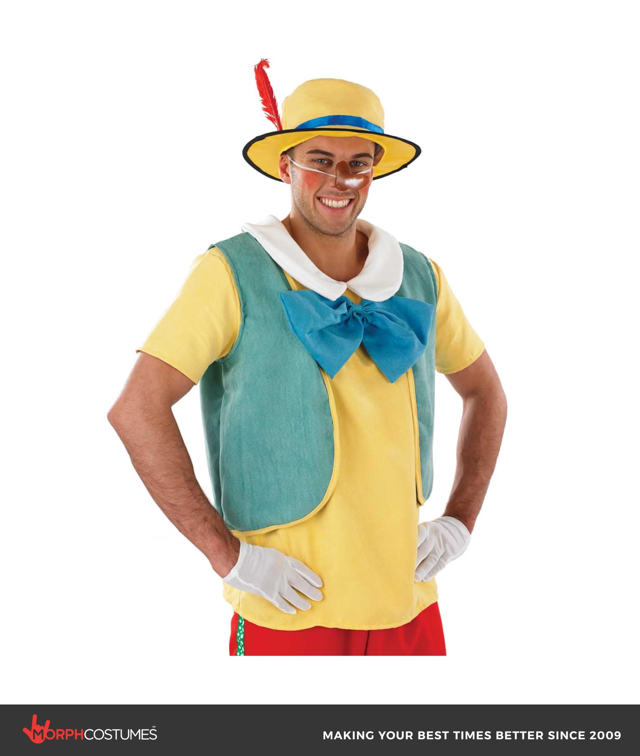 Fun Shack Disfraz Pinocho Hombre, Disfraz Muñeco Halloween Adulto