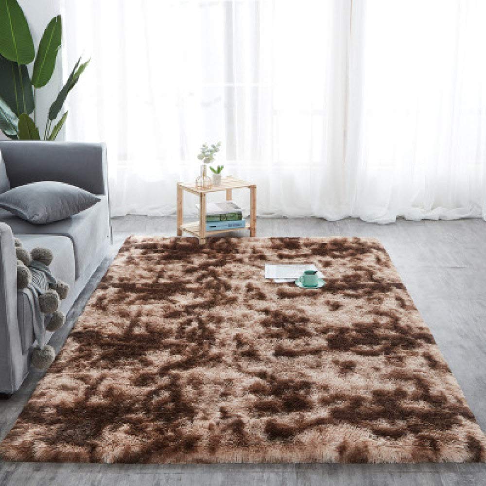 Moquette de sol imprimée café 120x200 pour un confort moelleux sous les pieds