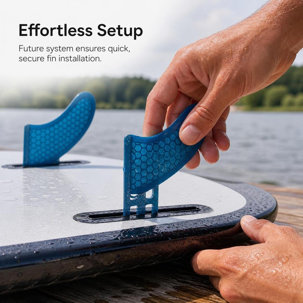 Dérives e GL pour Wakesurf , Bleu
