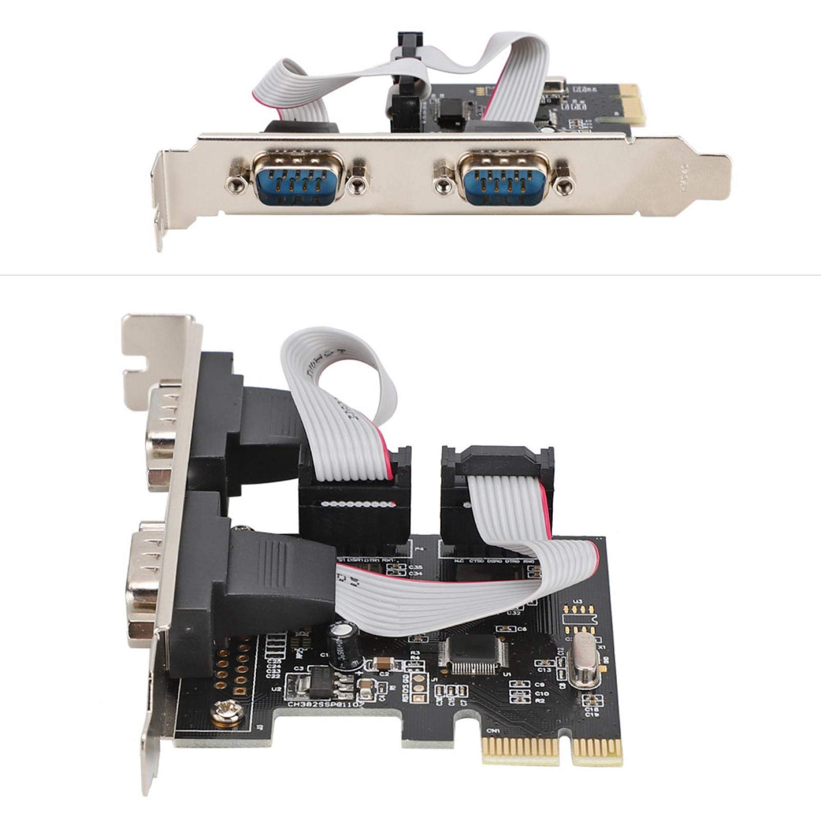 PCI a Tarjeta de Serie, PCI-E a RS232, Interfaz Pci Express X1 Pci Express Single-Lane (X1) Soporte Dos para 7 8