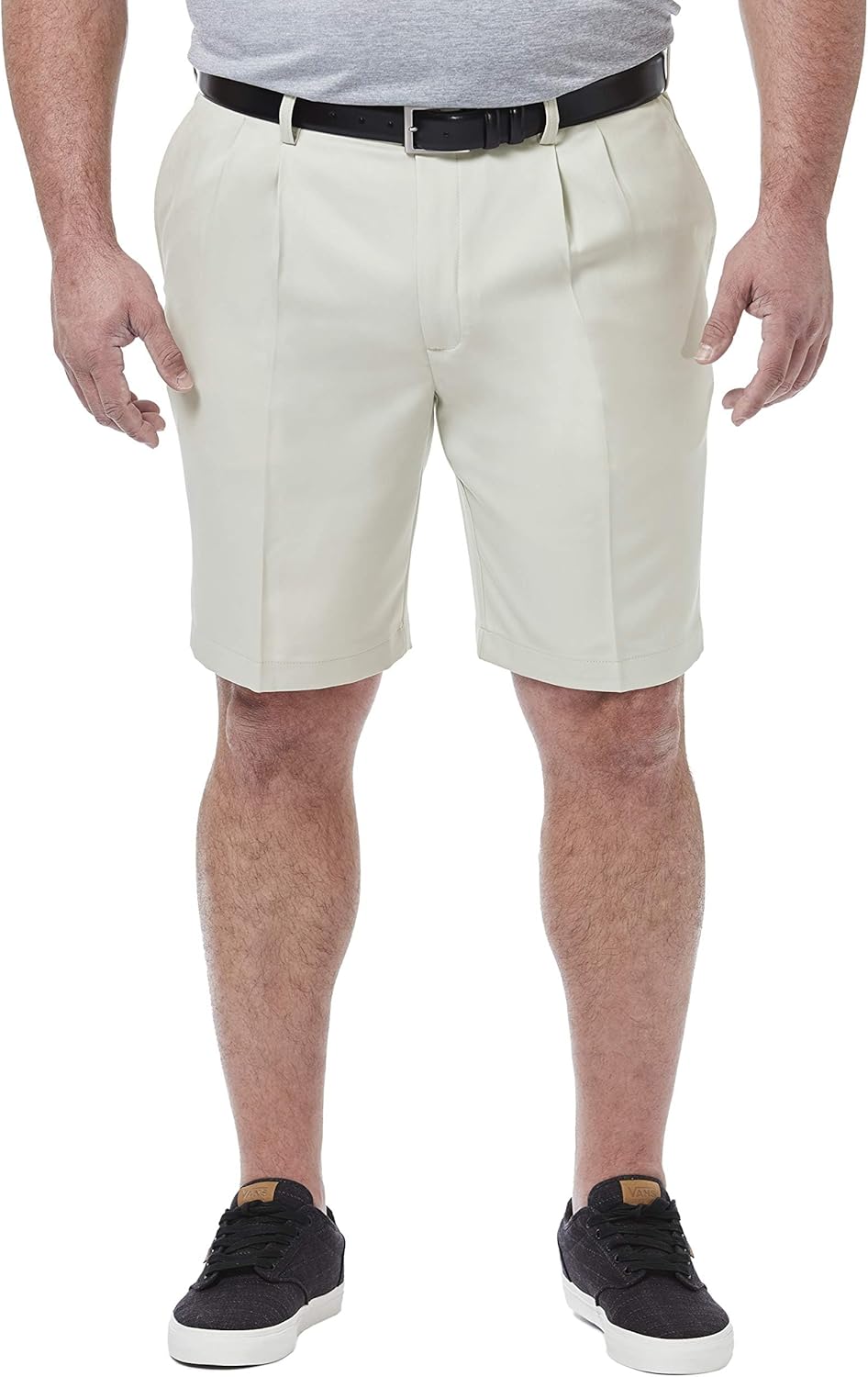 Haggar Men's Cool 18 Classic Fit Expandable Waist Short Reg. and Big & Tall Sizes