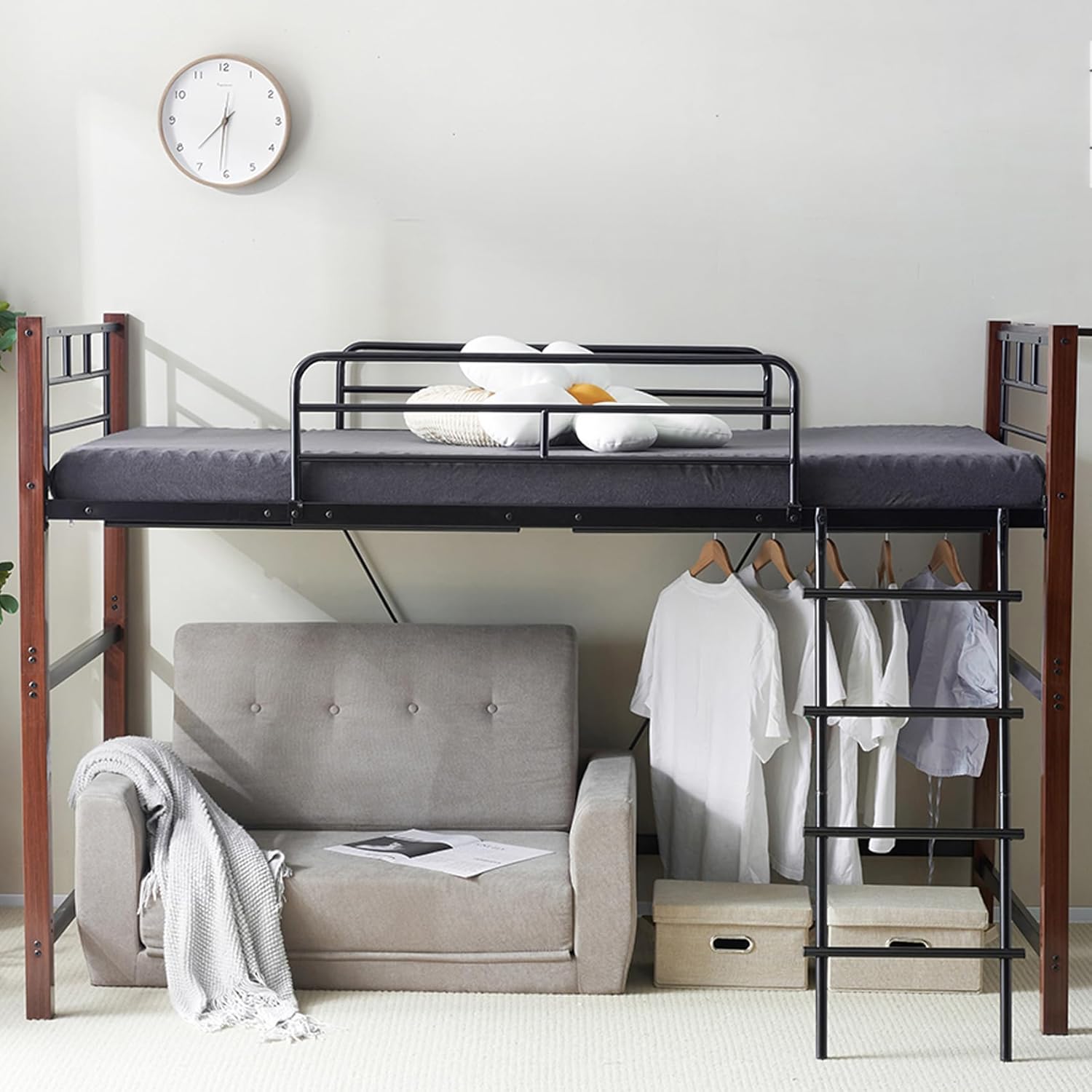 GDFStudio ARBRパイプベッド シングル システムベッド ホワイト GDFStudio ARBRパイプベッド シングル システムベッド ホワイト