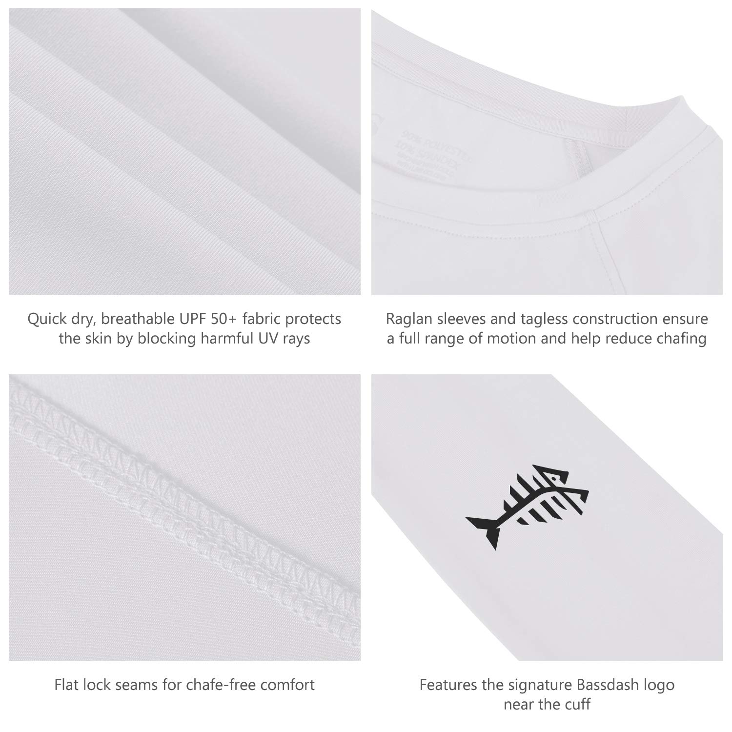 Bassdash - Camiseta de Manga Larga para Mujer con protección Solar UPF 50+ UV para Pesca, Senderismo, Rendimiento — view 5
