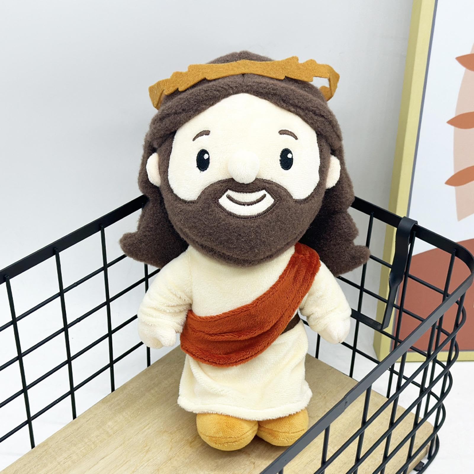 SVCEQZE Jesus Peluche Bambola, 28 cm, peluche religioso Gesù, bambola di peluche con Gesù, peluche di Gesù, gioiello morbido, decorazione da collezione per amici, famiglia, ragazze