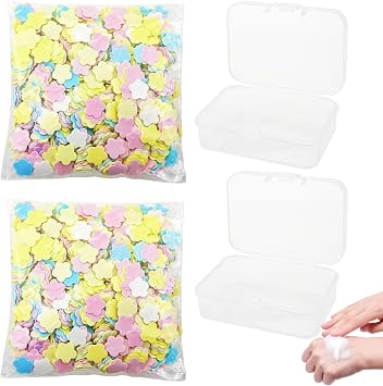 Portable Disposable Paper Soap, Scented Mini Fresh Petal Hand Wash Sheets, Scented Mini Soap Sheets
