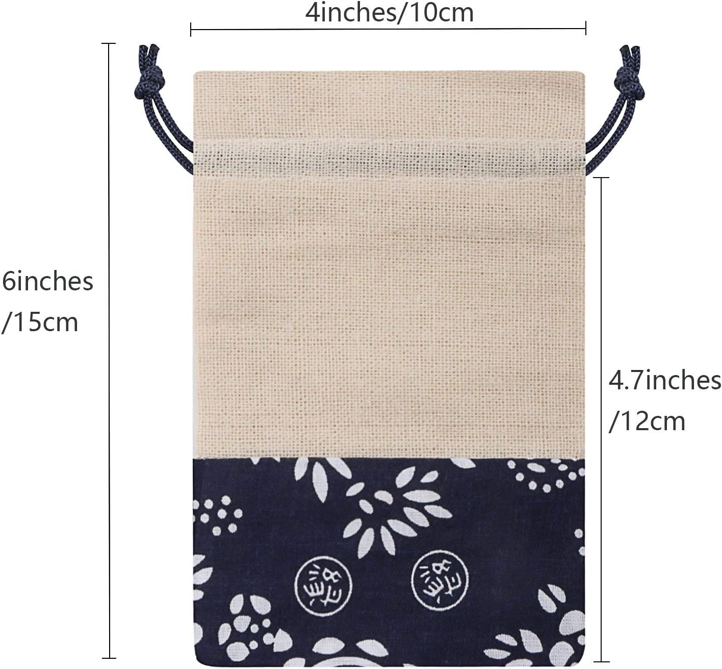 SumDirect 20pcs 4 X 6 Inch Burlap Bags with Drawstring,Linen Jewelry Gift Favor Pouches for Wedding Party DIY Craft Christmas