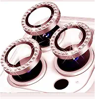 Kit 3 Películas Lente Câmera Strass Brilho Compatível Com iphone 14 15 Proteção