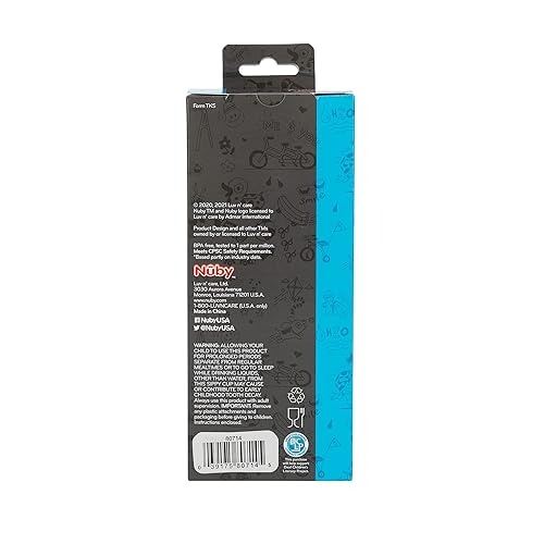 Miniatura 11 de Nuby Thirsty Kids - Vaso de viaje o botella de agua de acero inoxidable antiderrames Flip-It Active - 14 oz - Más de 18 meses - Tucán blanco -