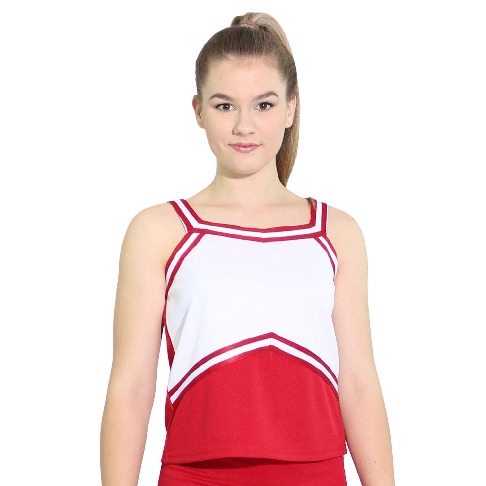 Danzcue Womens Sweetheart Cheerleaders Uniform Shell Top