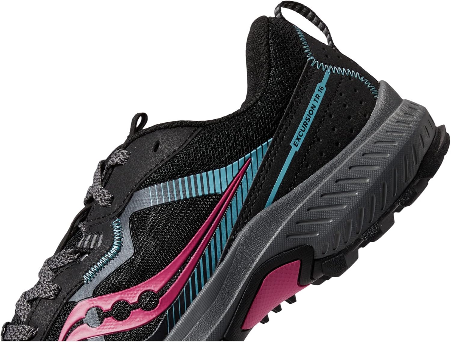 Saucony Womens Excursion Tr16 Trail Running Sneakers Shoes - Black