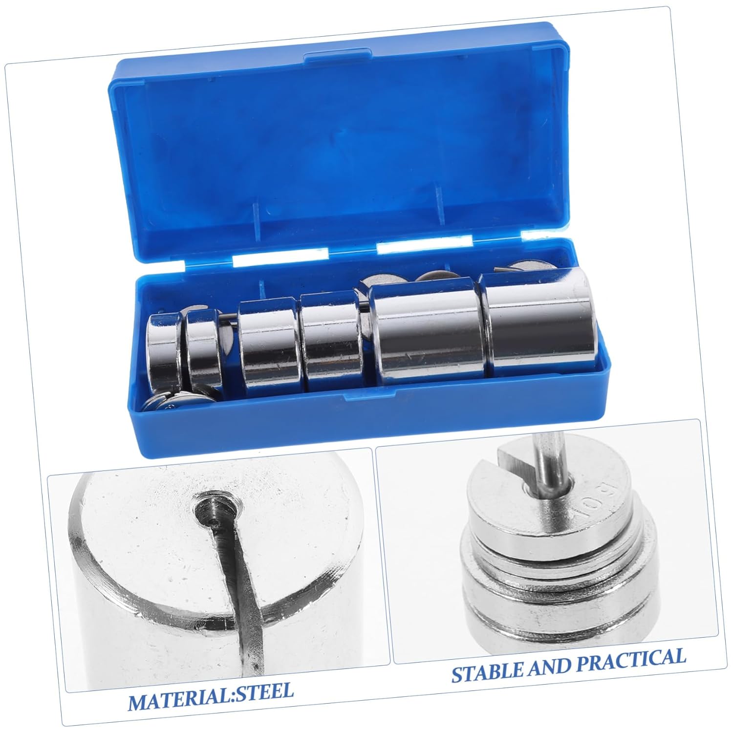 1Set Slotted Weights with Hanger for Physics Experiments Laboratory Slotted for Force and Balance Demonstrations Versatile Slotted Weight for Educational Use