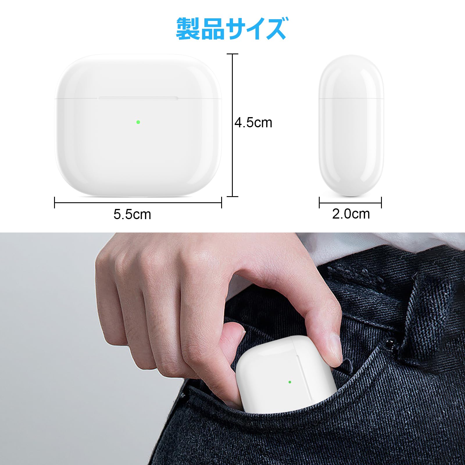 Amazon | Mounno 充電ケース、第3世代 Airpodsとの互換性あり Airpods 