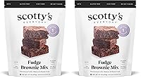 Vista 4 de Scotty's Everyday - Mezcla para brownies de chocolate keto - 1g de carbohidratos netos, 0g de azúcar añadido, sin gluten, alta en fibra - Sin