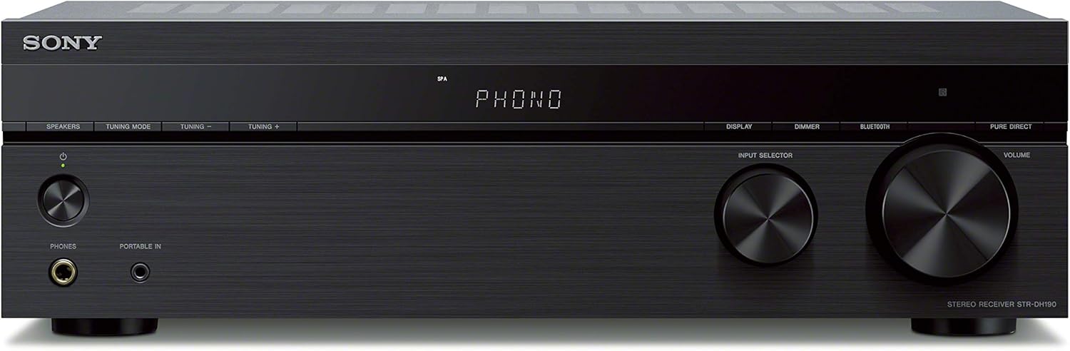 Sony STRDH190 2-ch Home Stereo Receiver with Phono Inputs