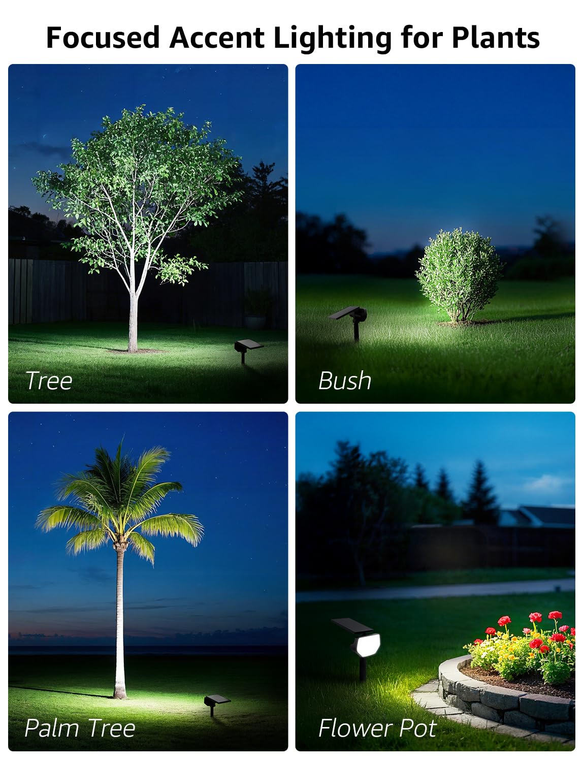 Faretti Solari LED Da Esterno 6 Pezzi - 59 LED IP67 Con 3 Modalità - Foto 6