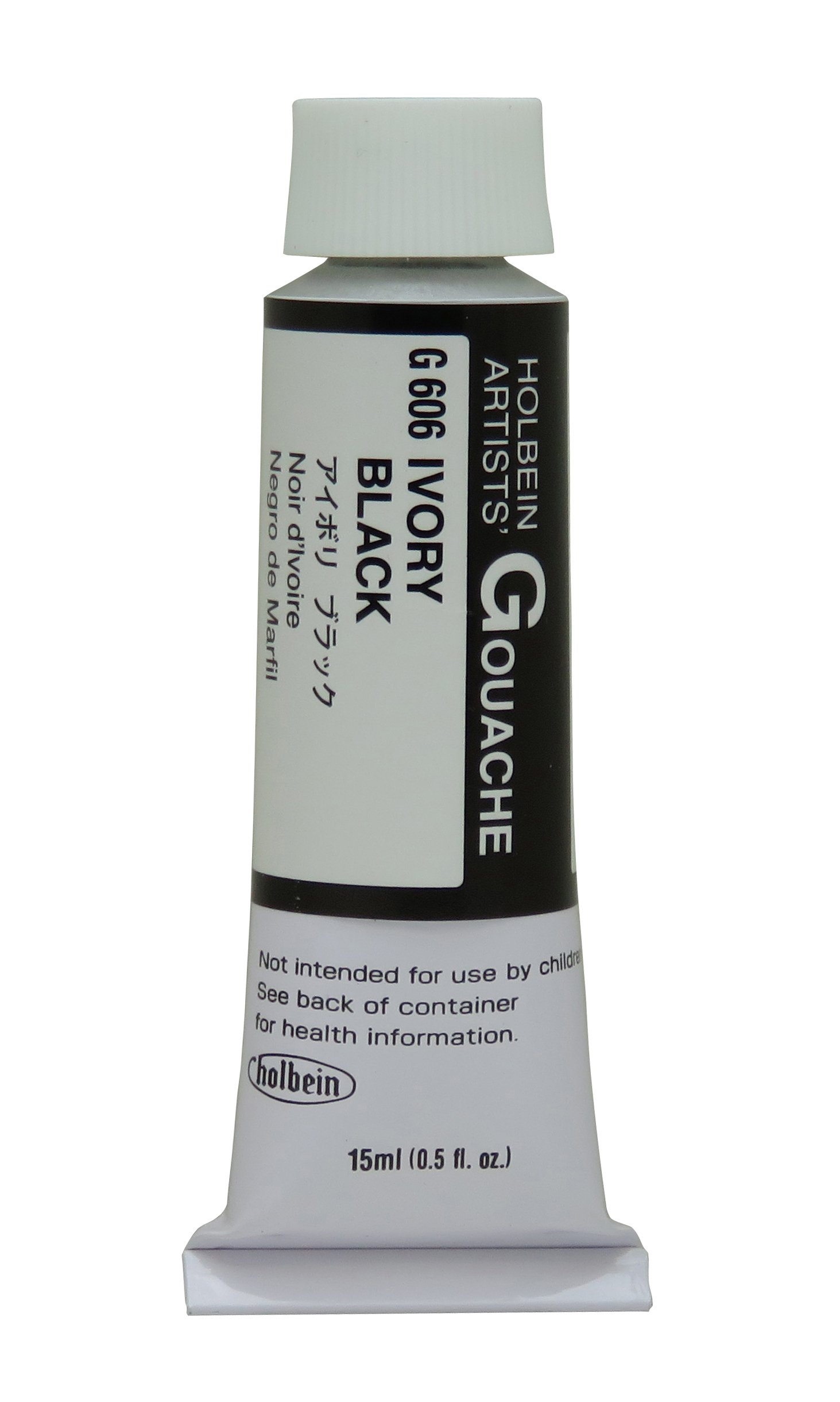 HolbeinArtists Gouache Ivory Black 15ml (A)