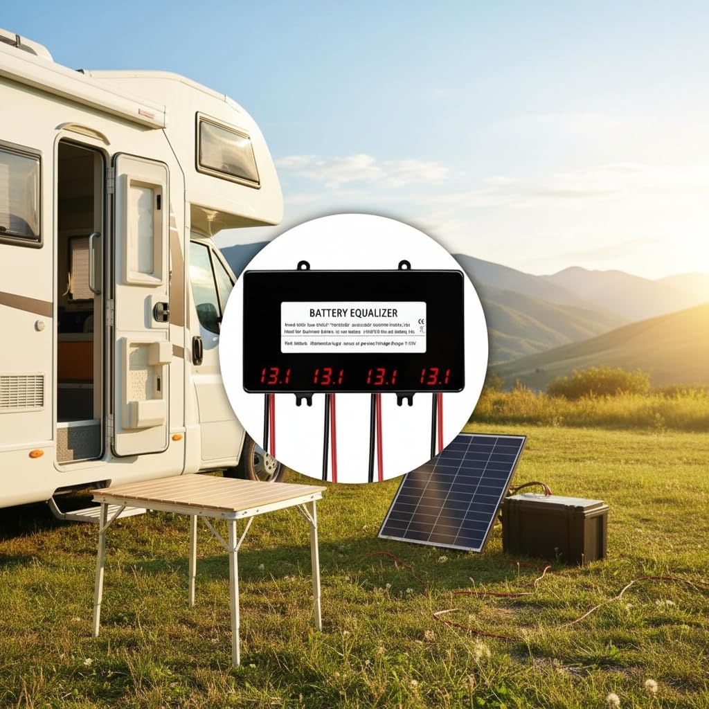 Batterie Equalizer für 4 x 12V Batterien Balancer Aktivspannung Blei Säure Li-Ionen LiFePO4 Batterie HC02