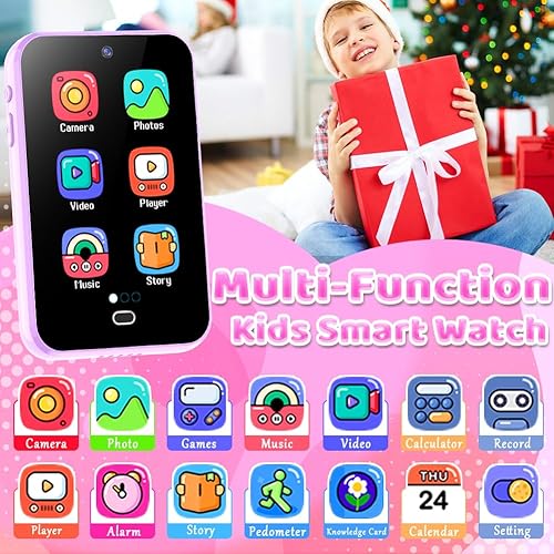 Miniatura 3 de Teléfonos inteligentes para niños, juguetes para niñas y niños de 3 a 8 años, teléfono celular de simulación con pantalla táctil de 2.8 pulgadas, 28