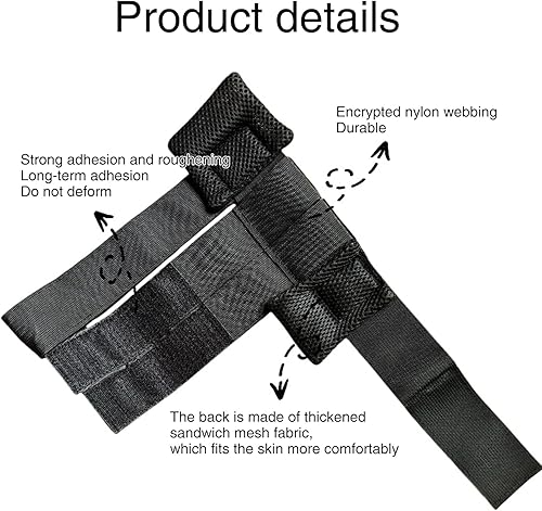 Miniatura 3 de Fijación para el pie con mancuernas, entrenador y talón ajustable y seguro, correa de tobillo acolchada cómoda para entrenamientos de piernas,