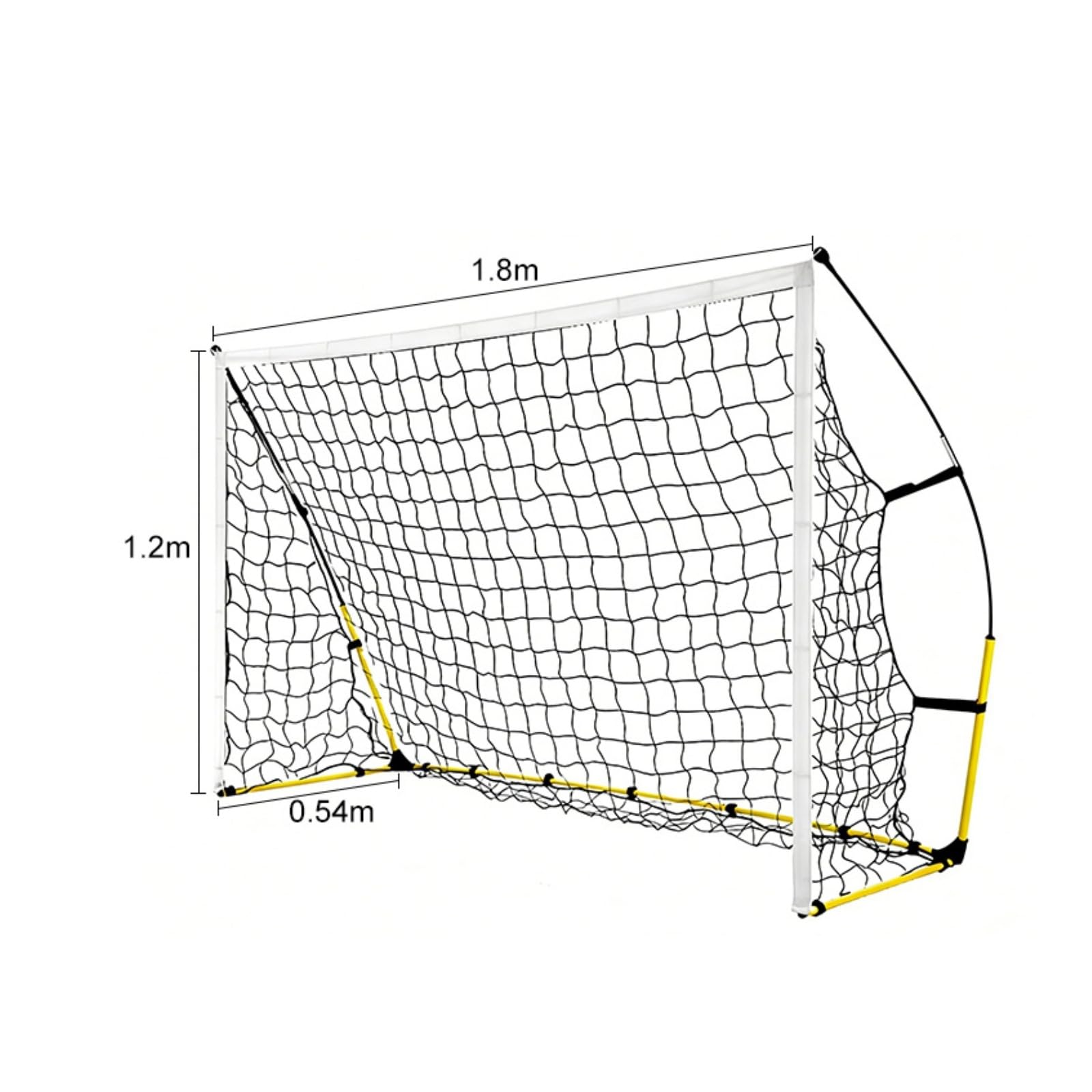 Sharplace Portería Infantil de Fútbol Portátil Plegable Arco Red Meta Entrenamiento con Marco Tubular Desmontable y Malla, Pequeño 1.8m X 1.2m X 0.54m, Portería De Fútbol De Montaje Rápido X-927