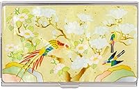 Vista 18 de Tarjetero negro de nácar para tarjetas de visita con bolsillo con bloqueo RFID, tarjeta de identificación de crédito, tarjetero de metal de acero