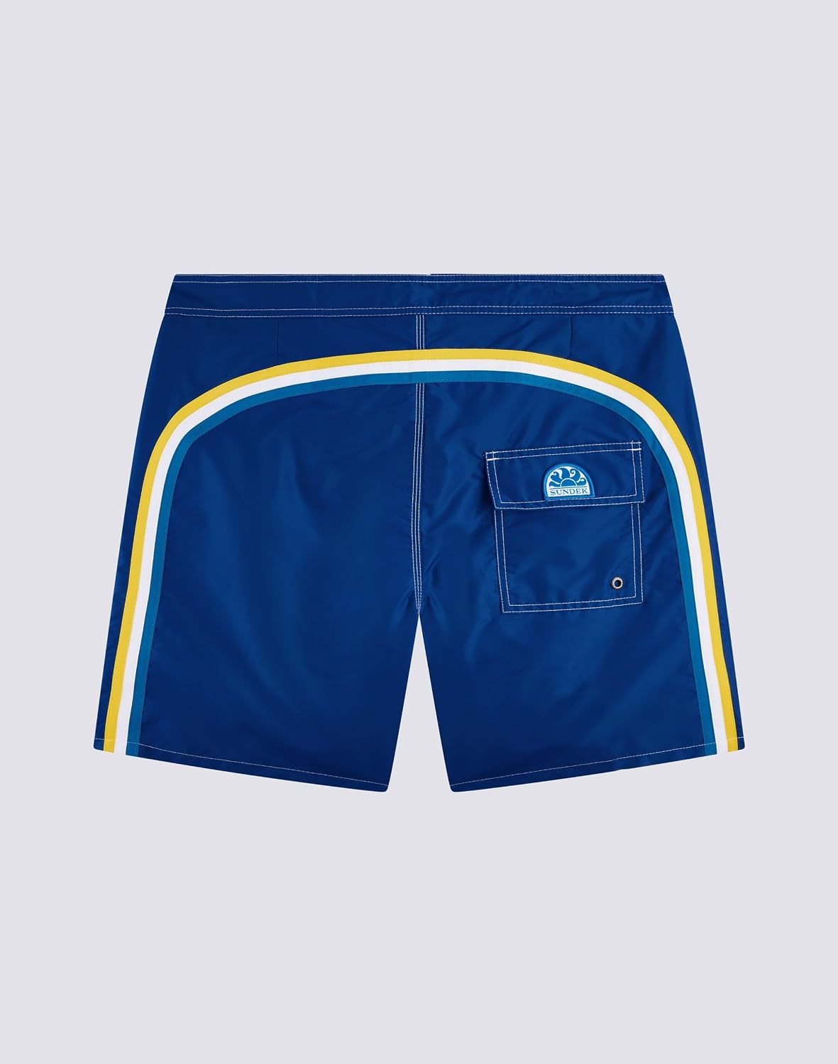SUNDEK Mens Fixed Waist Boardshort, Swim Trunks 16" Length 7.5" Inseam