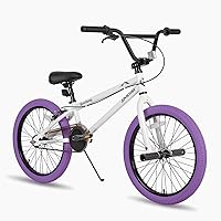 Vista 10 de JOYSTAR Brockway Freestyle - Bicicletas BMX para niños de 20 pulgadas y 24 pulgadas, bicicletas para niños de 6 a 14 años y ciclistas de nivel