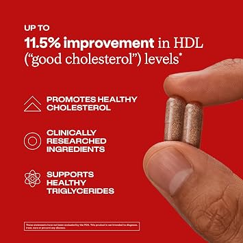 HumanN Cholesterol Health Daily, Aged Black Garlic Extract & Citrus Bergamot, Cholesterol, Lipid, Liver Support Supplement, 60 Capsules