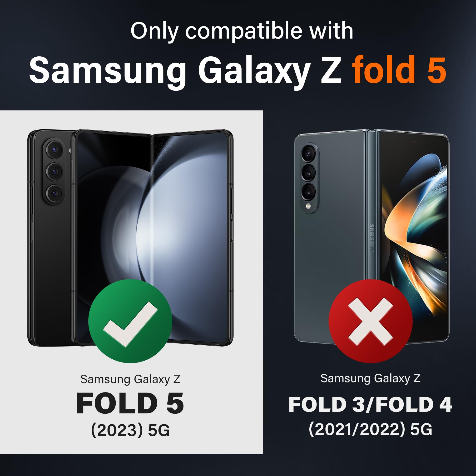 MOBOSI Etui Z Fold 5 z gniazdem na rysik S, kompatybilne z Magsafe, [wbudowany stojak z pierścieniem obrotowym 360° i ochrona ekranu i zawiasów] Smukłe etui na telefon do Samsung Galaxy Z Fold5