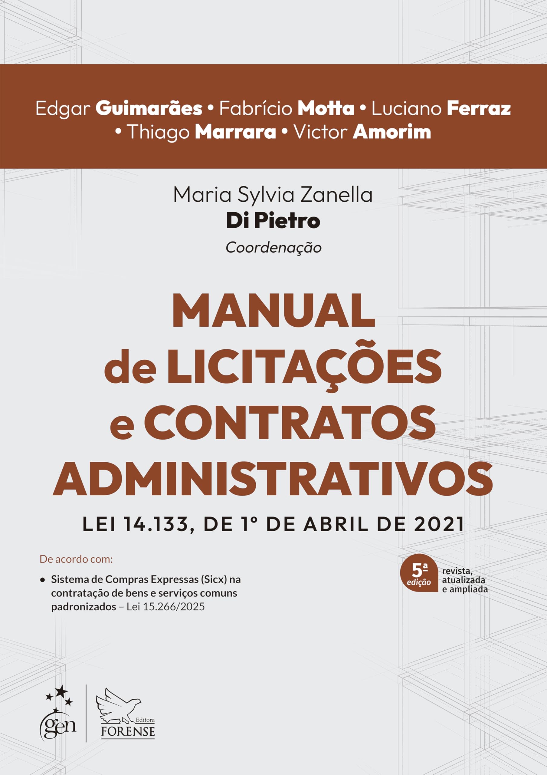 Capa de Manual de Licitações e Contratos Administrativos - 5ª Edição 2026