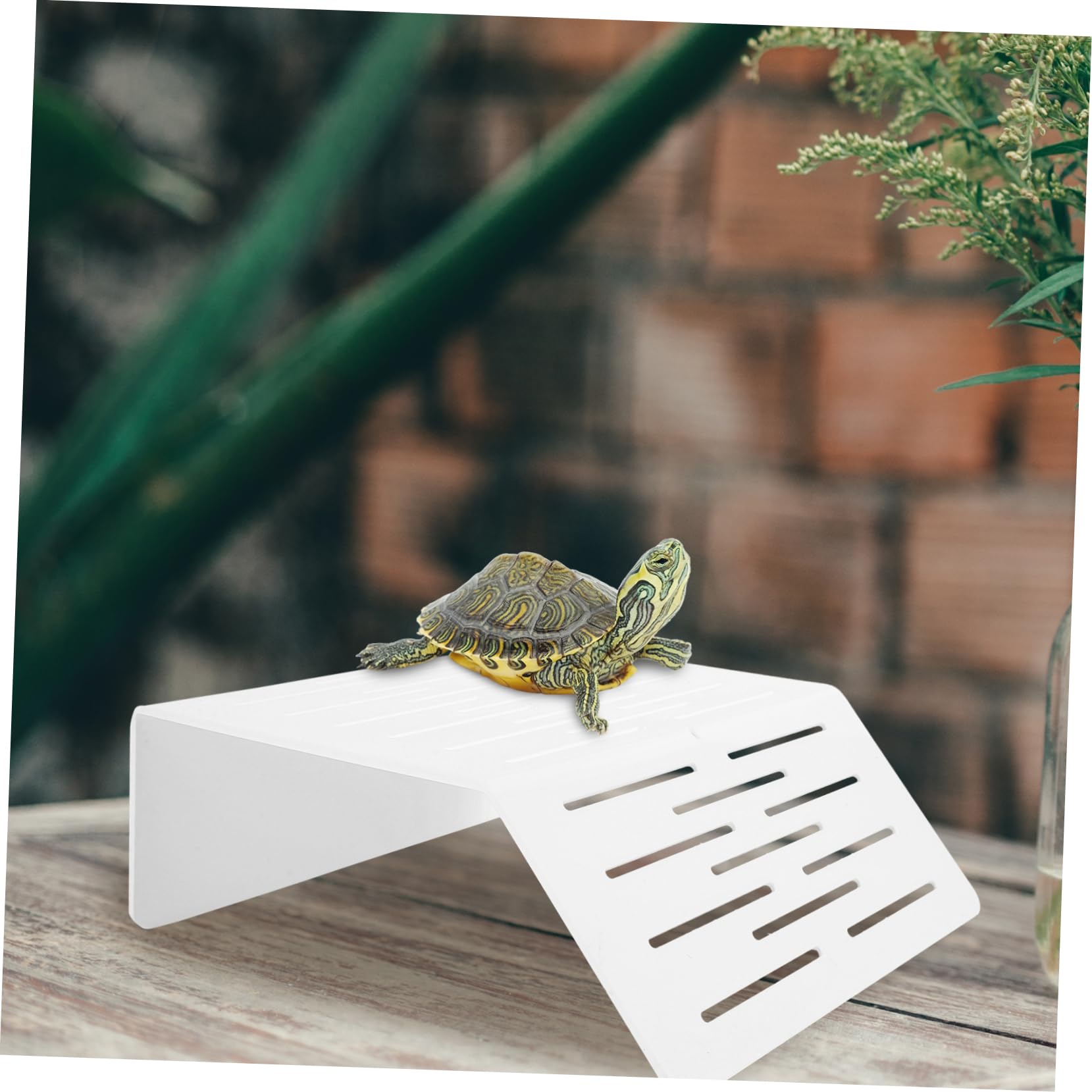 SEWOART Plastic Turtle Platform Large Basking Area for Aquatic Turtles Fish Tank Climbing Ramp Reptile Tank Supply Decorative Dock