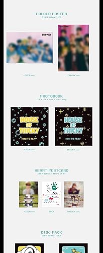 Miniatura 8 de xikers CASA DE TRICKY  CÓMO JUGAR 2 Mini álbum CD+Cartel plegado en el paquete+Photobook+Postal+Foto en movimiento+Polaroid ancha+Tarjeta