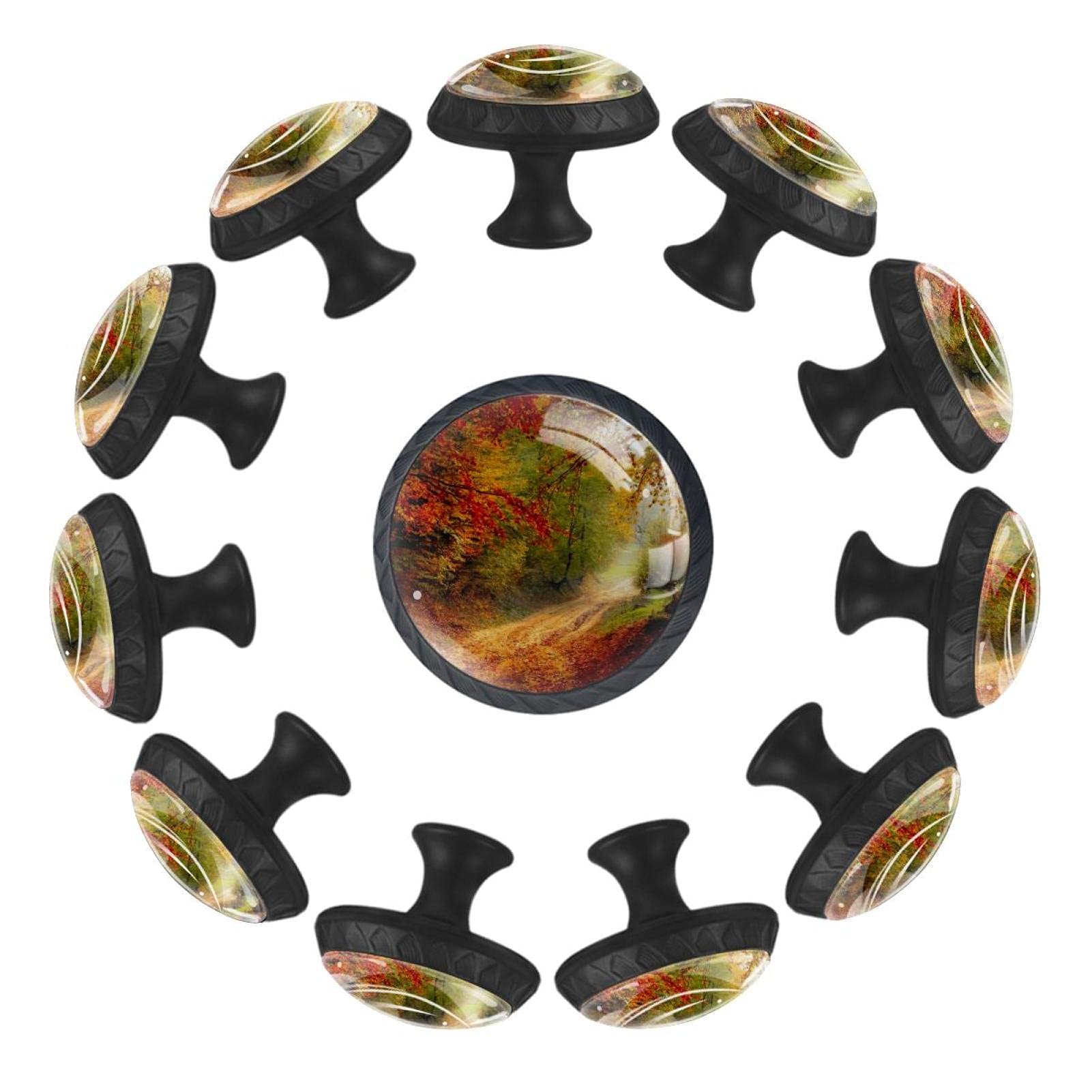 Boutons de tiroir ronds 35 mm Forest Season par 12 pour commode enfant