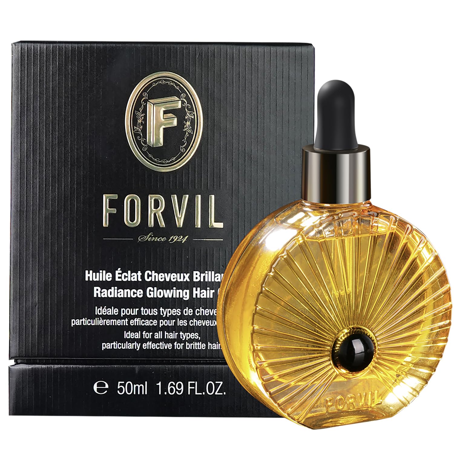 Haarpflege-Öl – Luxuspflege für Haar & Kopfhaut, mit natürlichen Pflanzenölen, nährt & stärkt, reduziert Frizz & Spliss, leichte Textur, 50 ml