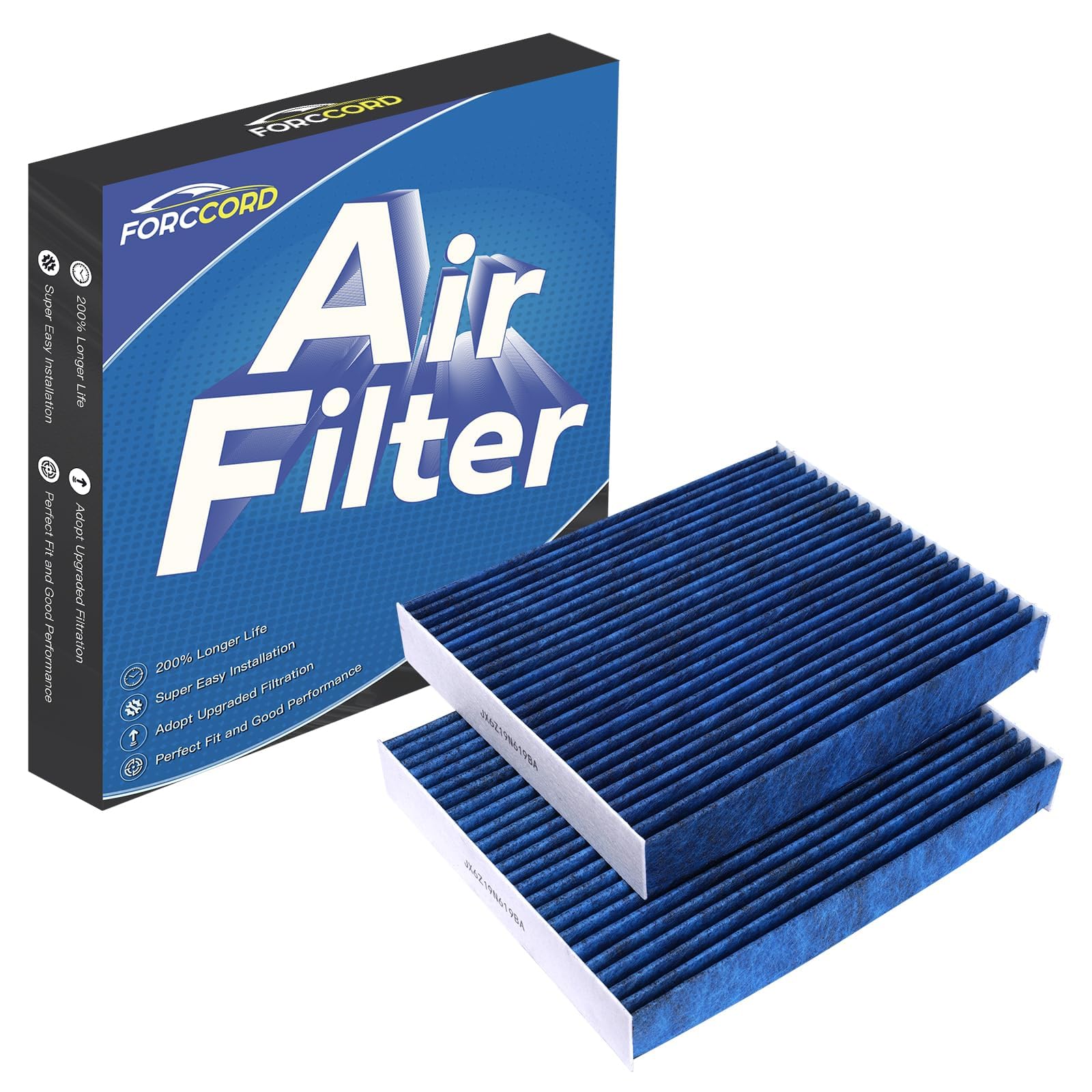 2-Pack Cabin Air Filters for 2020-2025 Bronco Sport Escape Explorer Mustang