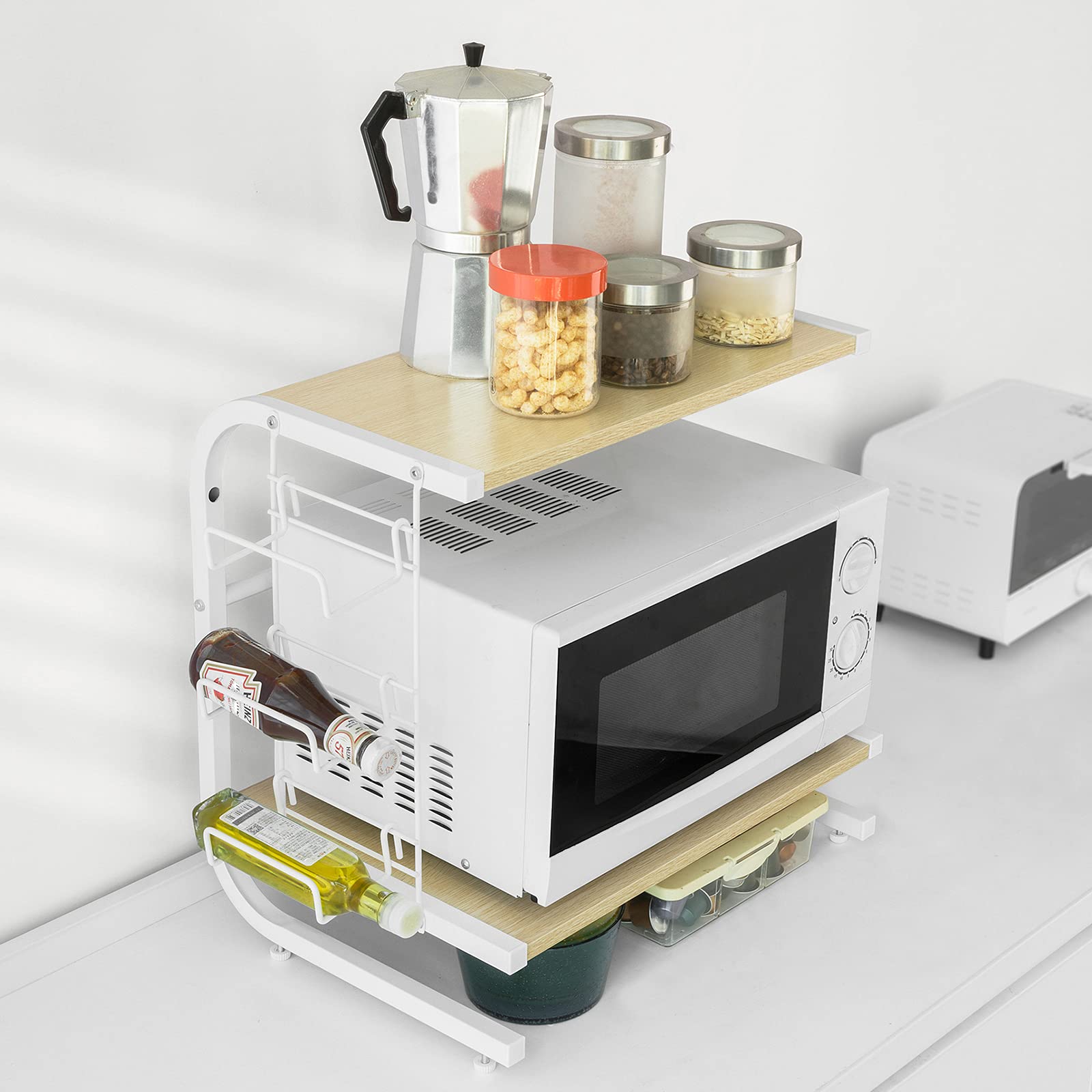 SoBuy FRG092-N,Soporte para microondas, Estante, estantería de Cocina, miniestante,ES