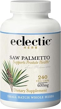 ECLECTIC INSTITUTE Fresh Freeze-Dried Saw Palmetto - 600 mg - 240 Vegetarian Capsules