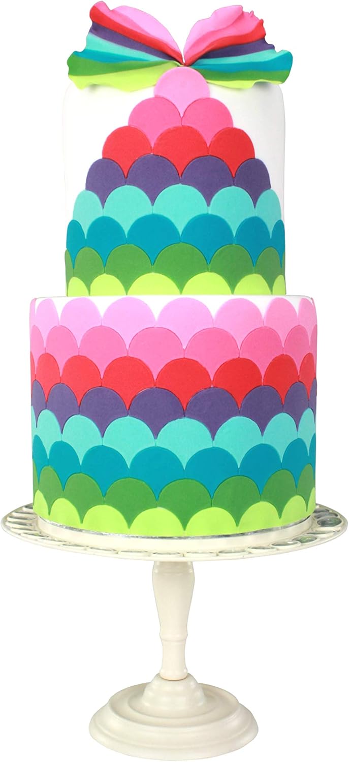 PME Geometric Multicutter for Cake Design Fish Scale, Large Size, 1.25-Inch