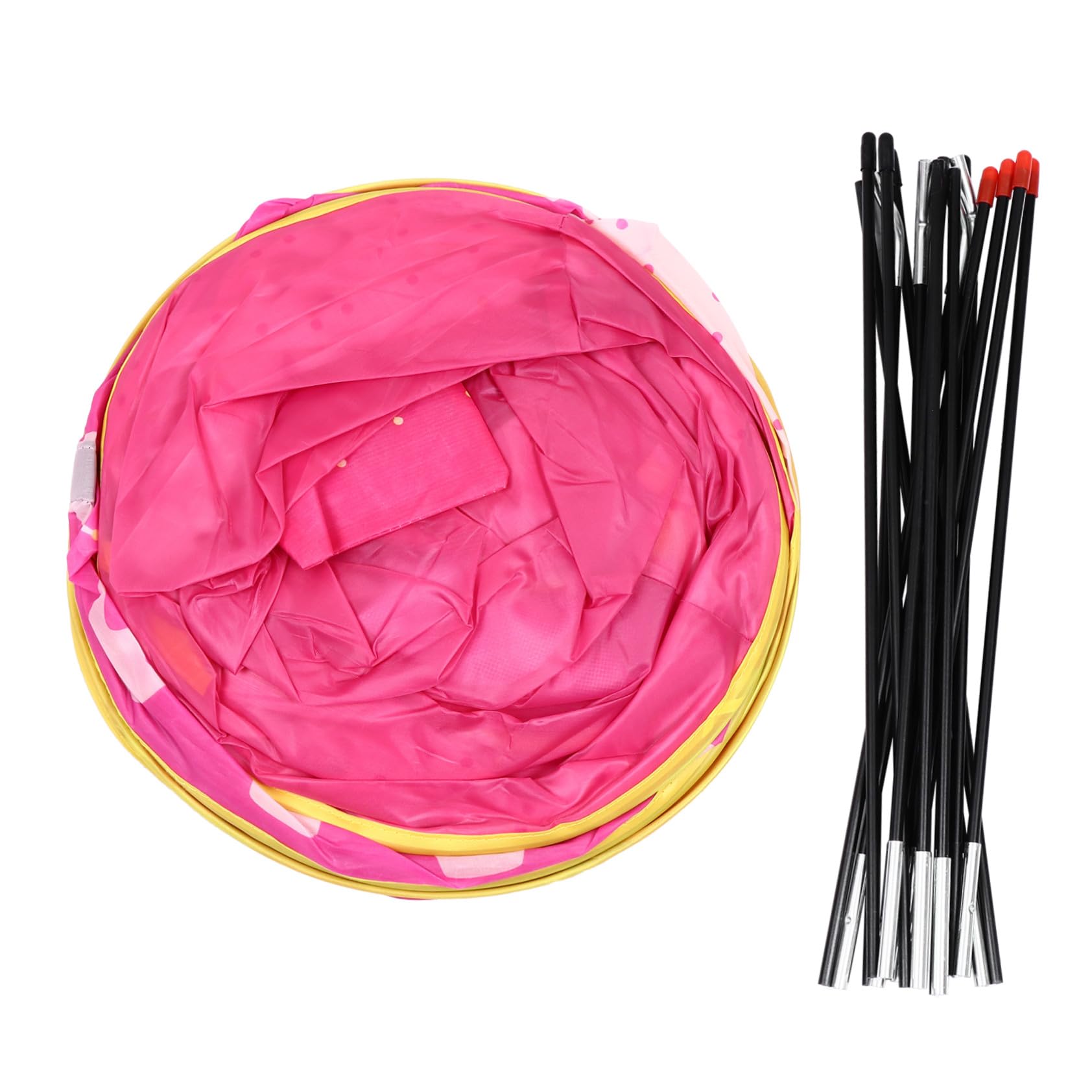 Casetta da Gioco per Bambini Rosa con Porta Arrotolabile | Rifugio Gioco per Ragazza da Esterno, Facile da Trasportare, Adatta a Playroom e Giardino, Pratica da Spostare