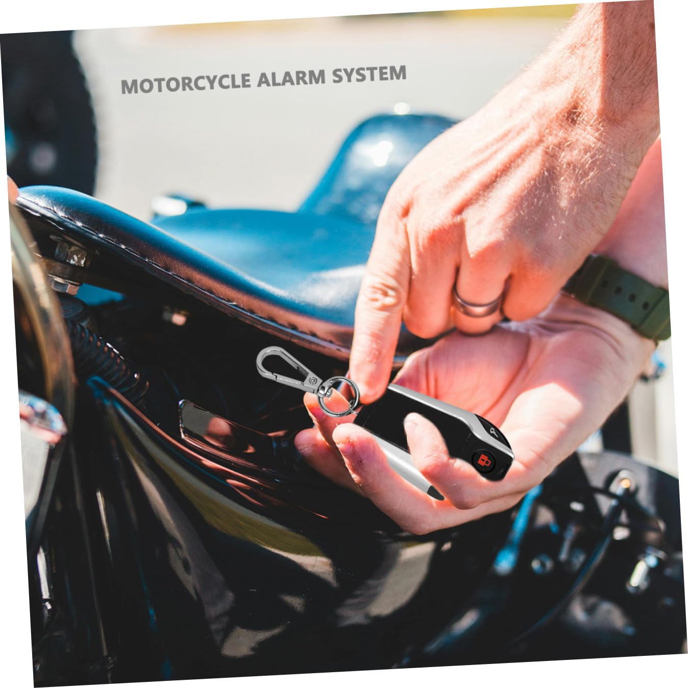 Ipetboom Kit Antifurto per Moto Resistente alle Intemperie Plastico Avvio Remoto 12v, Sistema di Allarme Telecomando Funzione Blocco e Sblocco Automatico