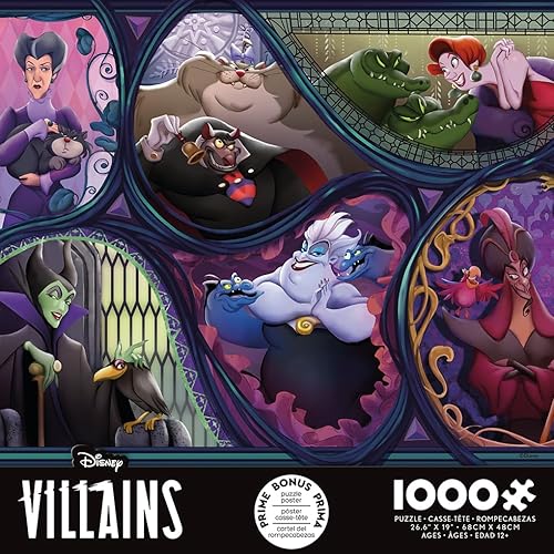 Miniatura 2 de Ceaco - Disney - Villanos y sus mascotas - Rompecabezas de 1000 piezas