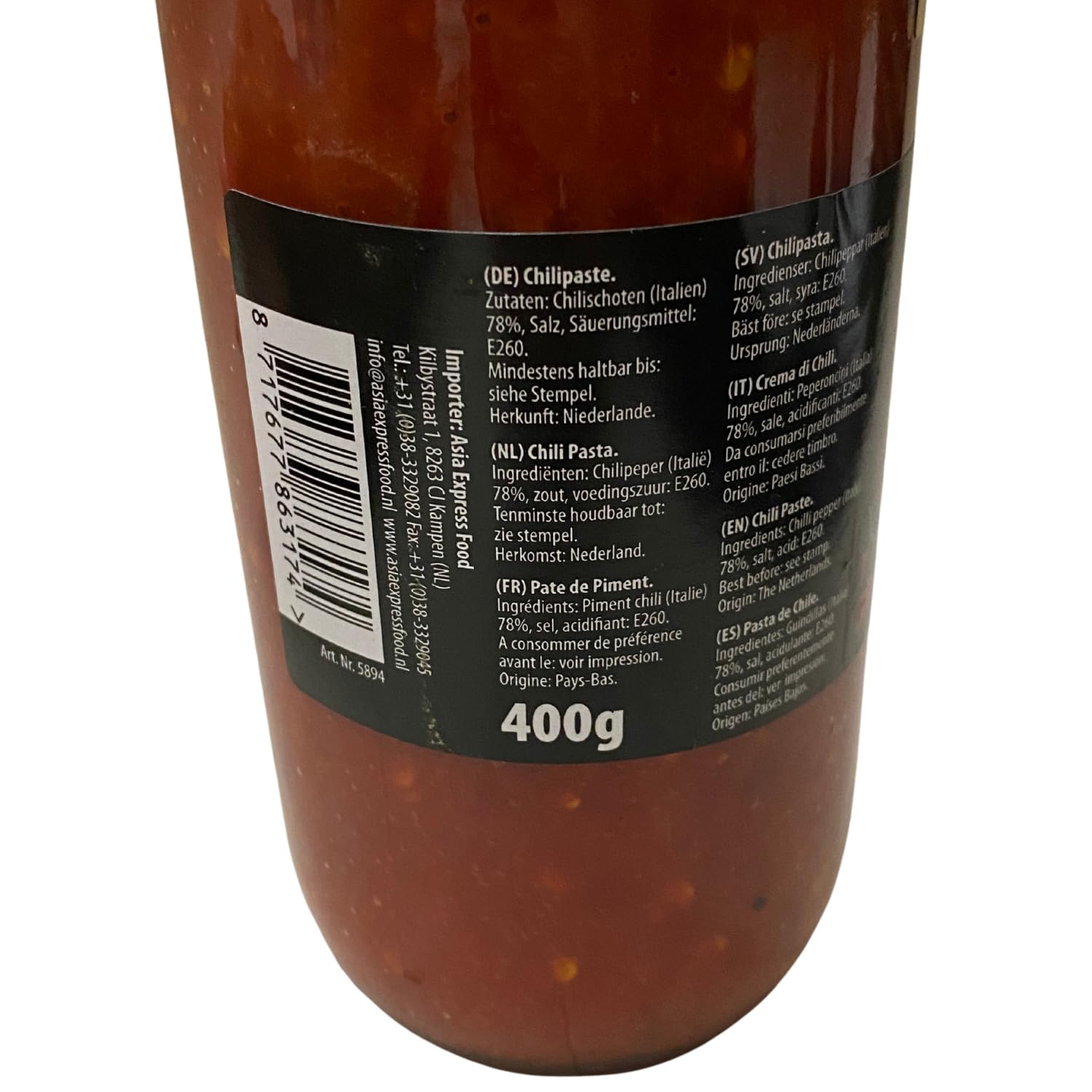 ROYAL ORIENT - Pâte de Chili Sambal Oelek - (1 X 400 GR)