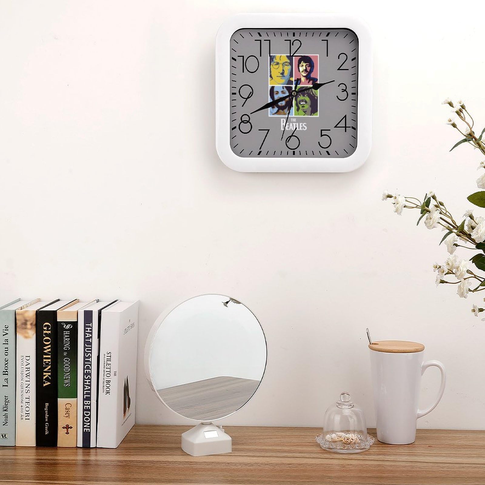 ビートルズ壁掛け Amazon.co.jp: 掛け時計 ザ・ビートルズ 壁掛け時計 静音 電池式